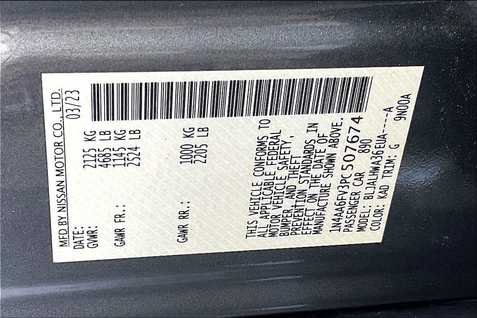Certified 2023 Nissan Maxima Platinum w/ Sport Mat Group FWD image 35