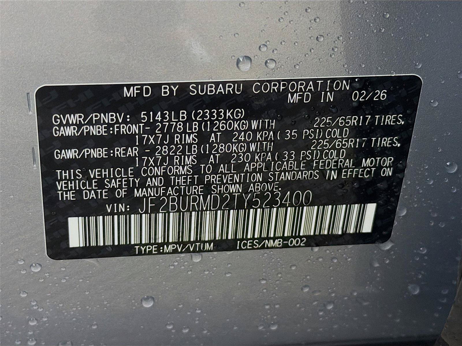 New 2026 Subaru Outback Wilderness AWD/4WD image 31