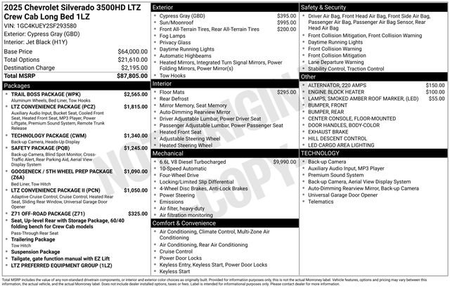 Certified 2025 Chevrolet Silverado 3500 LTZ w/ Trail Boss Package image 18