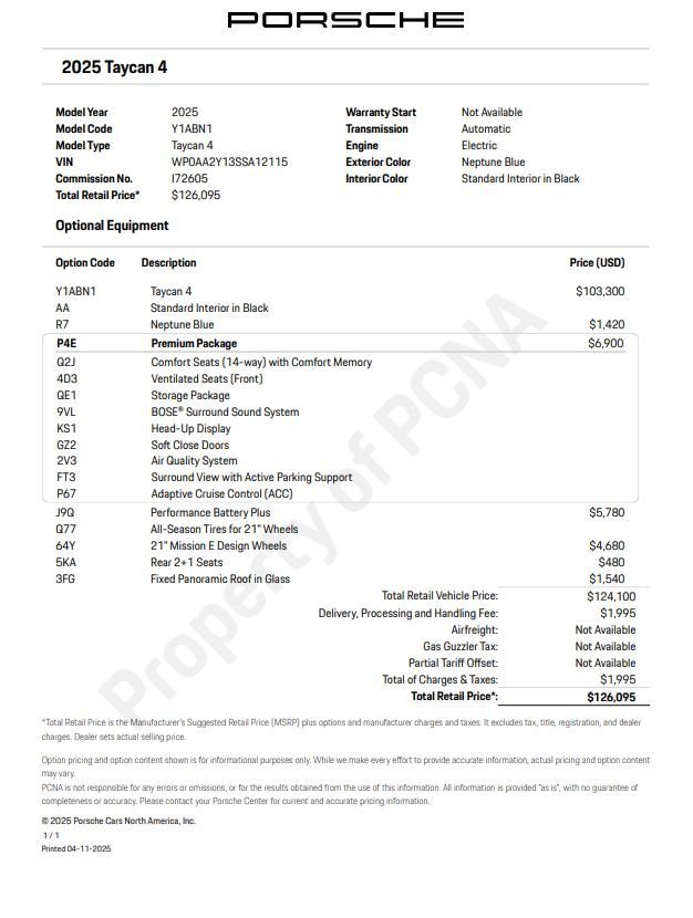 New 2025 Porsche Taycan image 6