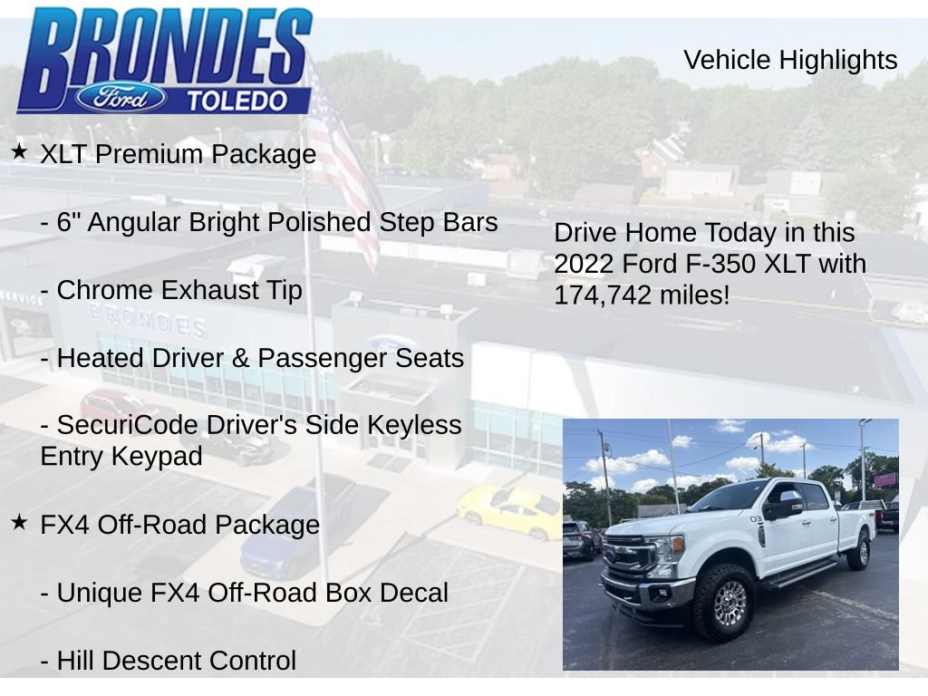 Used 2022 Ford F350 XLT w/ XLT Premium Package AWD/4WD image 12