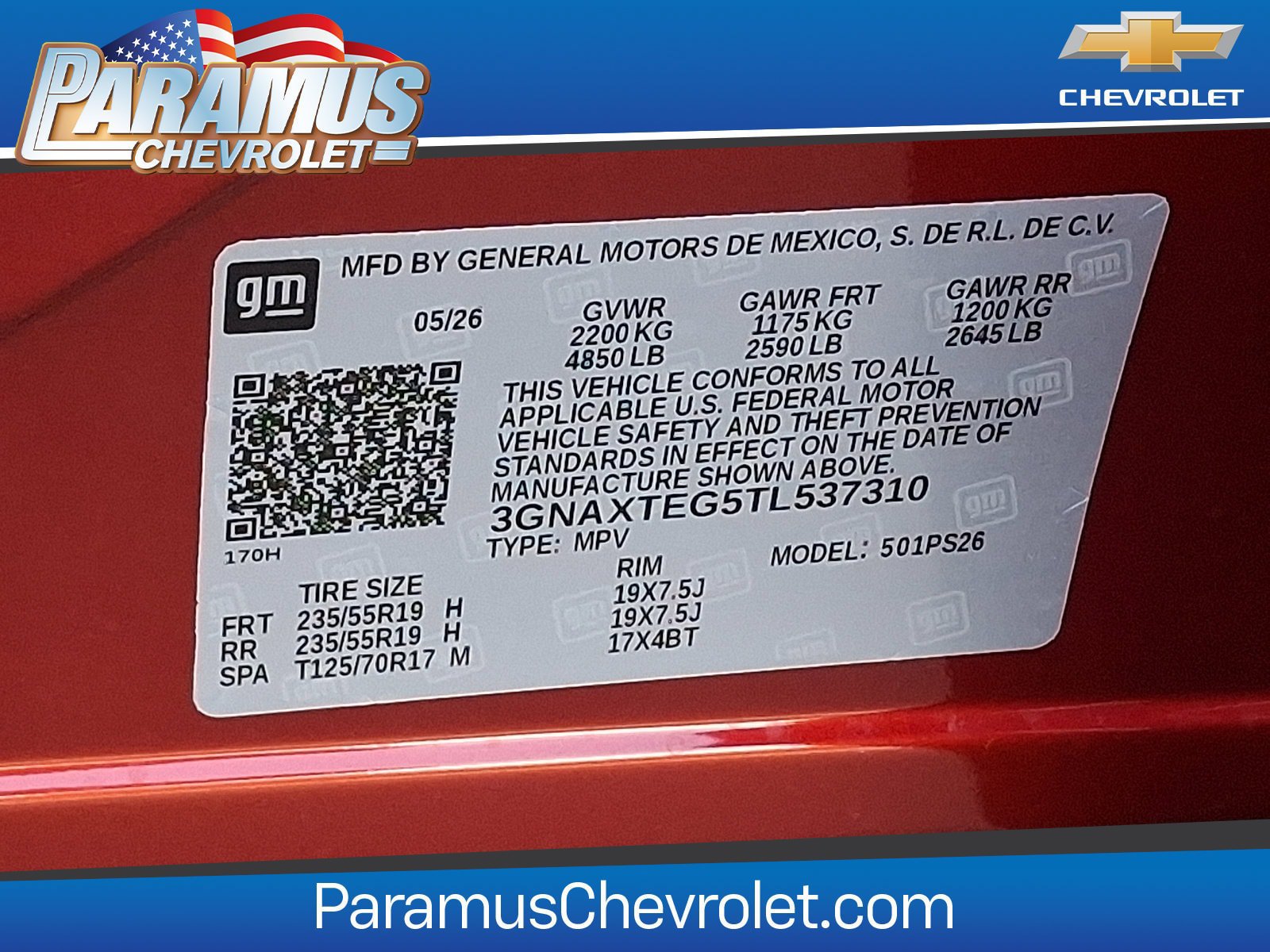 New 2026 Chevrolet Equinox RS w/ LPO, Floor Liner Package AWD/4WD image 16