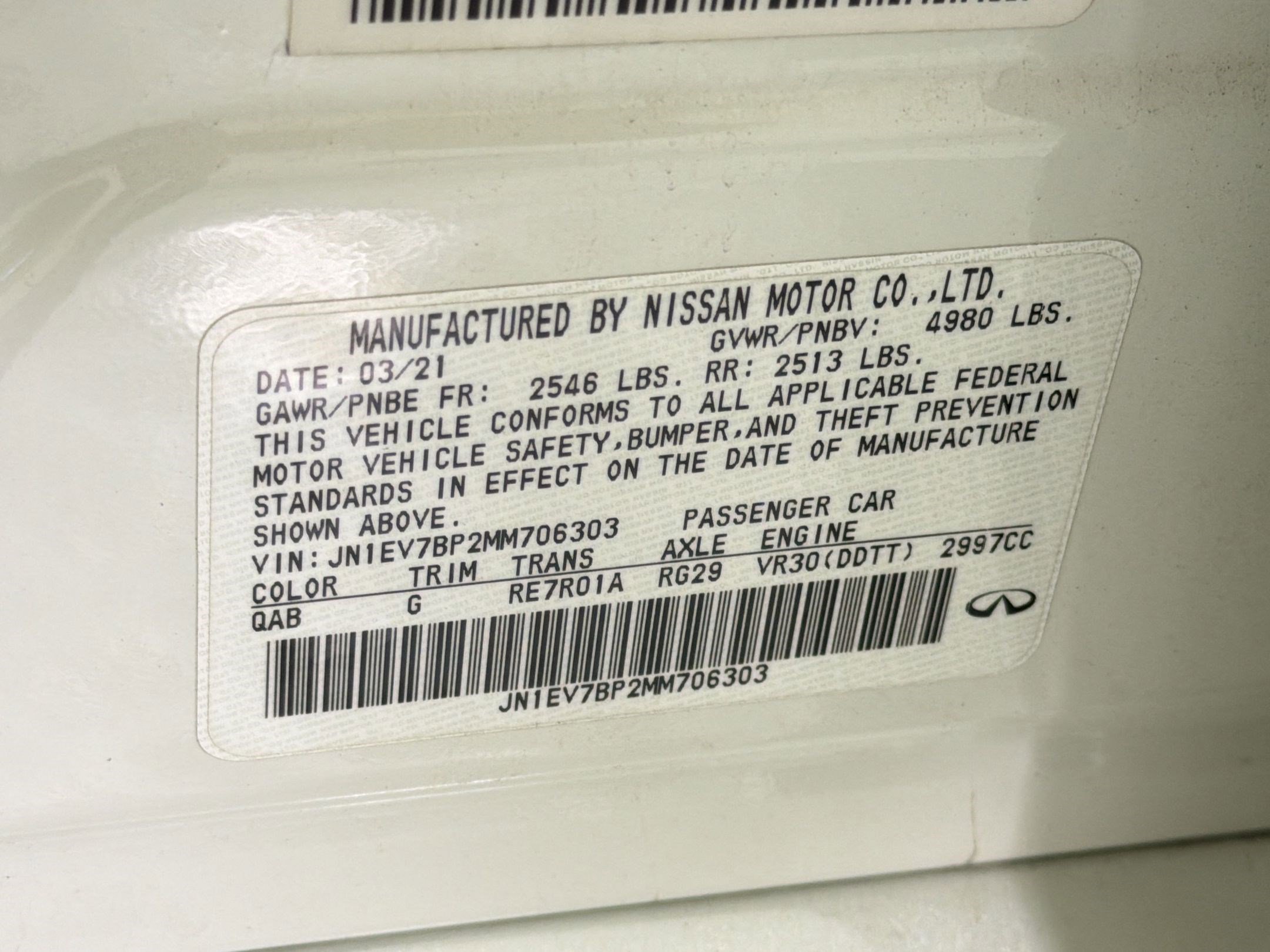 Used 2021 INFINITI Q50 Luxe w/ Cargo Package RWD image 22