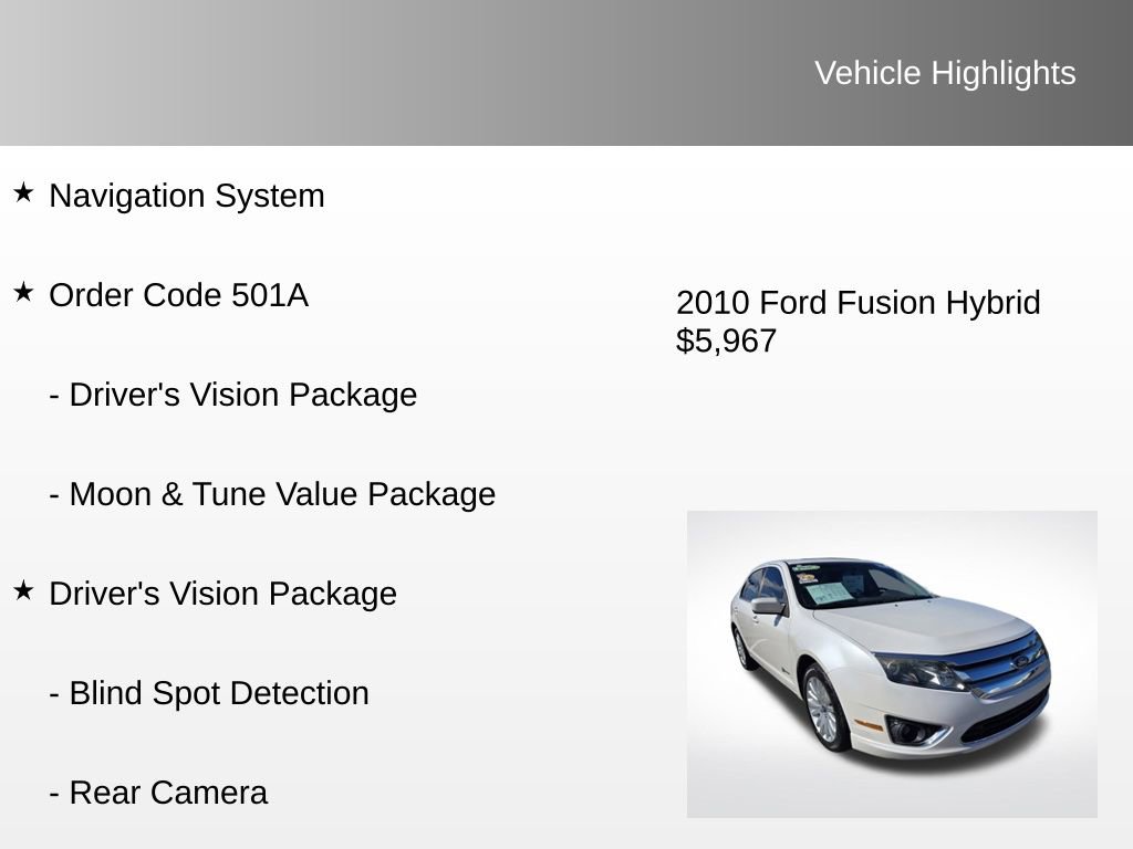 Used 2010 Ford Fusion Hybrid image 8