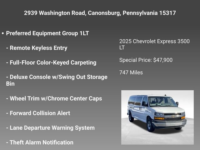 Certified 2025 Chevrolet Express 3500 LT w/ LT Preferred Equipment Group image 5