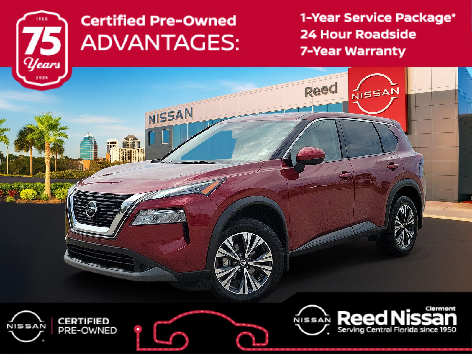 Certified 2021 Nissan Rogue SV FWD image 1