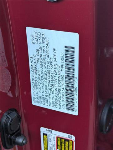 New 2026 Honda Ridgeline RTL image 16