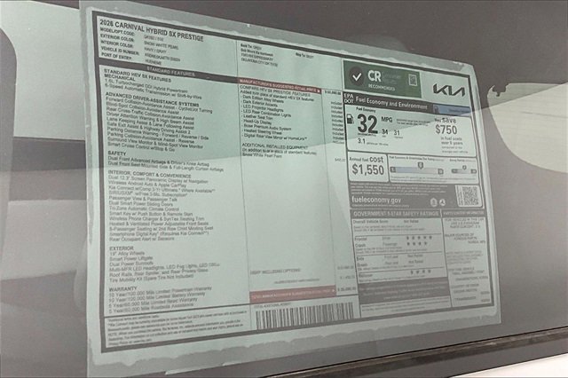 New 2026 Kia Carnival Hybrid image 14