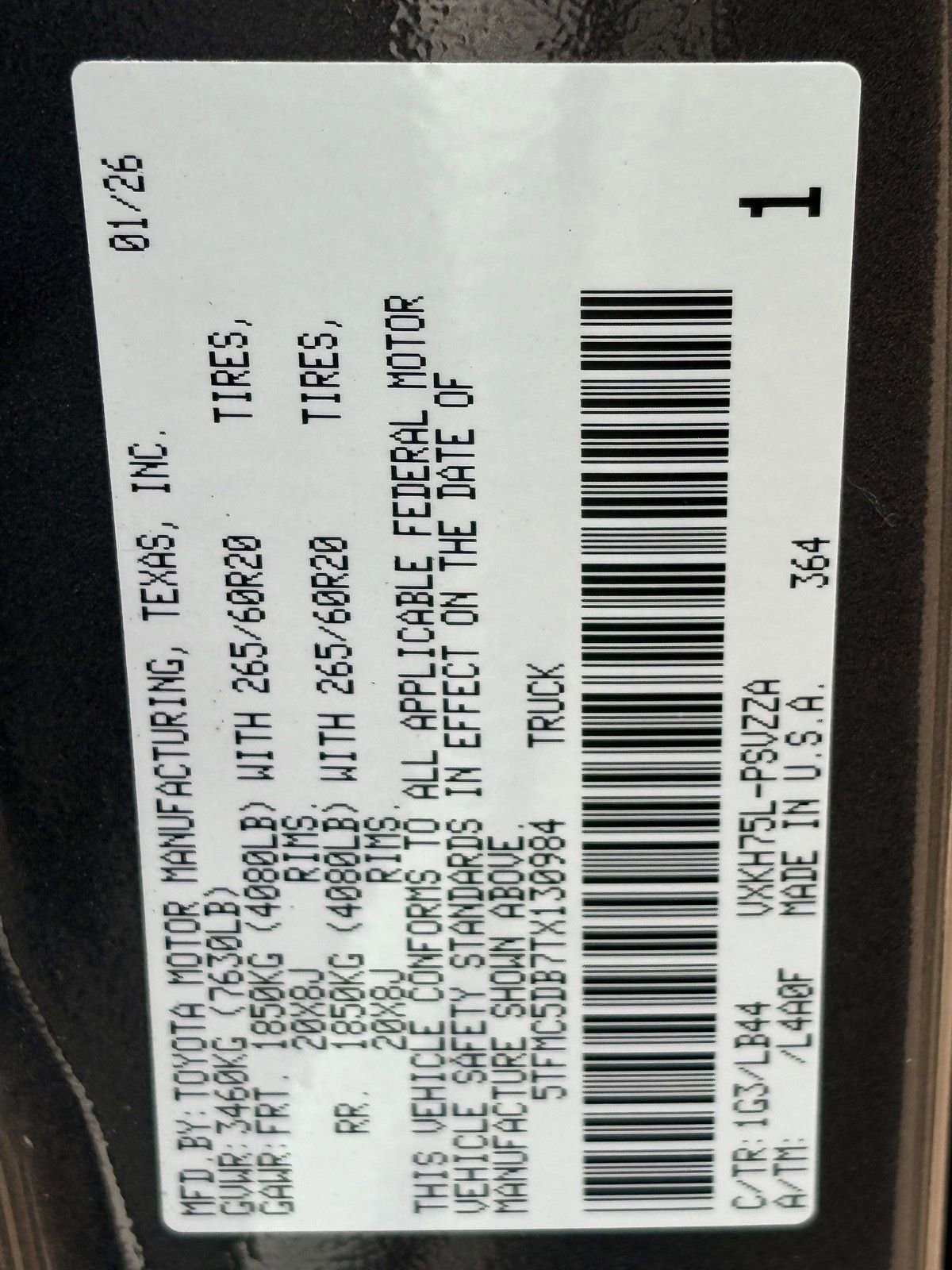 New 2026 Toyota Tundra 1794 Edition AWD/4WD image 22