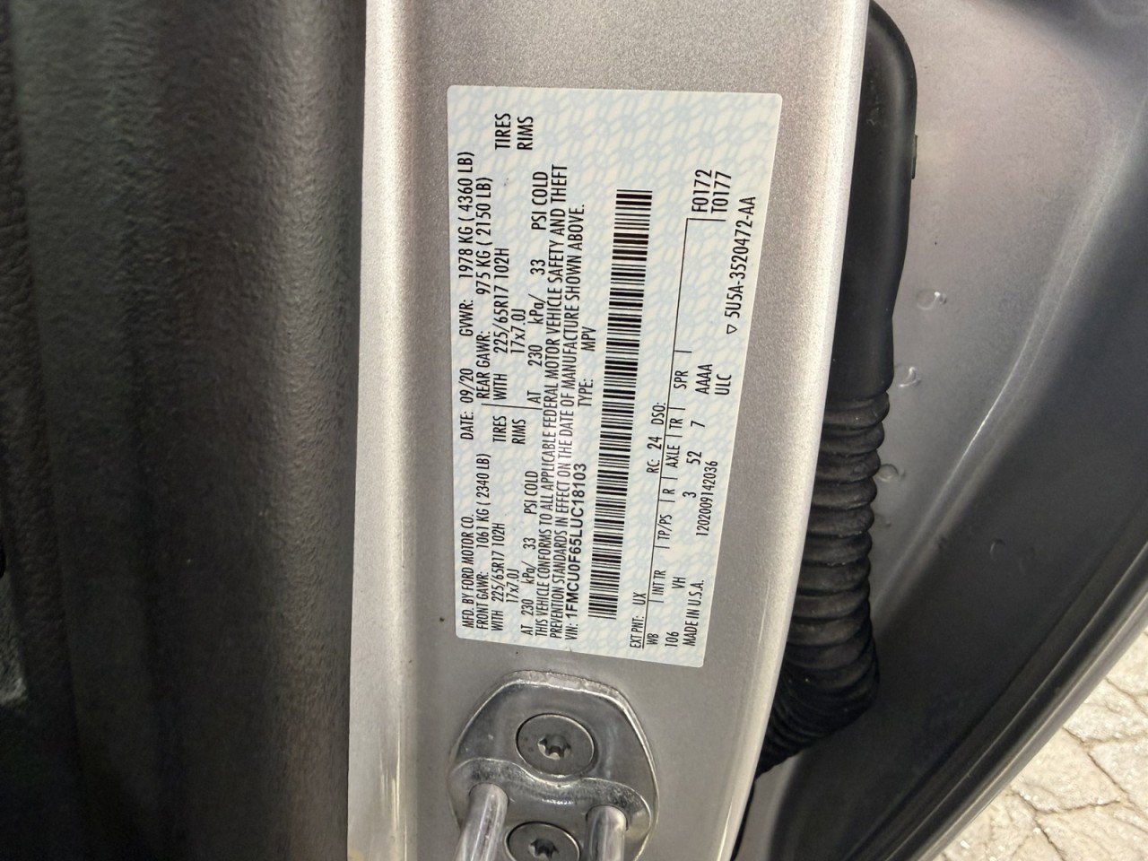 Used 2020 Ford Escape S FWD image 23