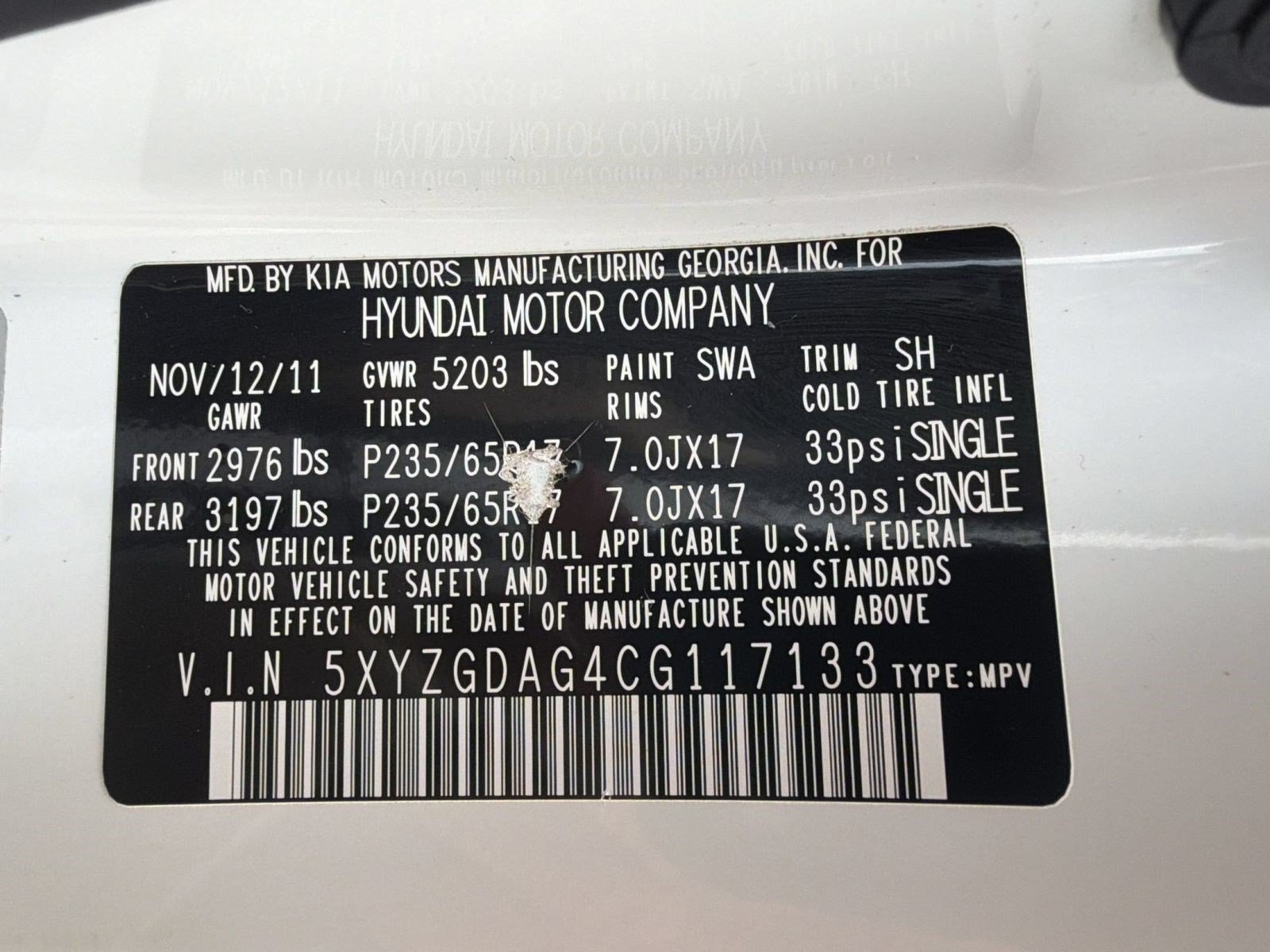 Used 2012 Hyundai Santa Fe GLS AWD/4WD image 31