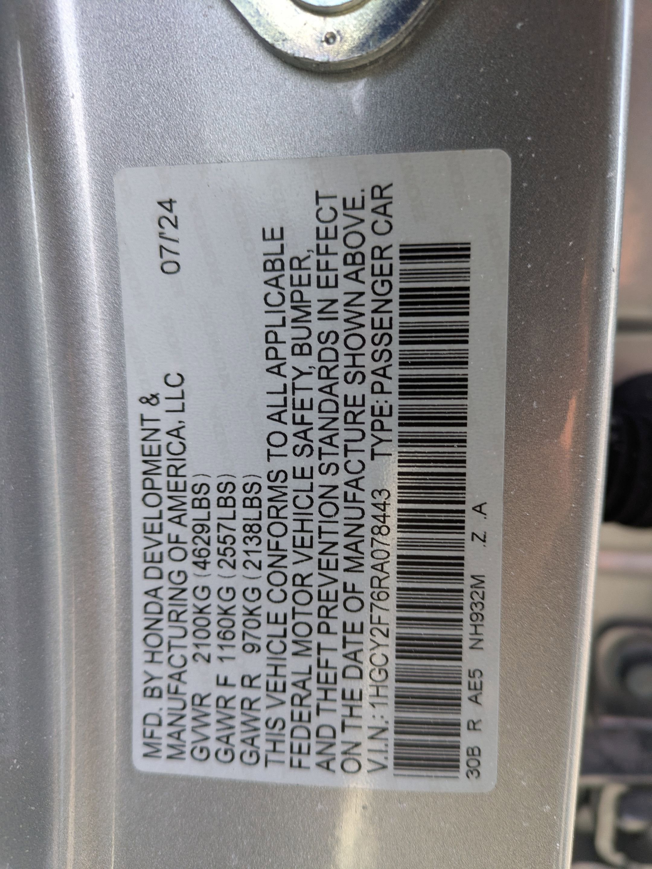 Certified 2024 Honda Accord Sport image 34