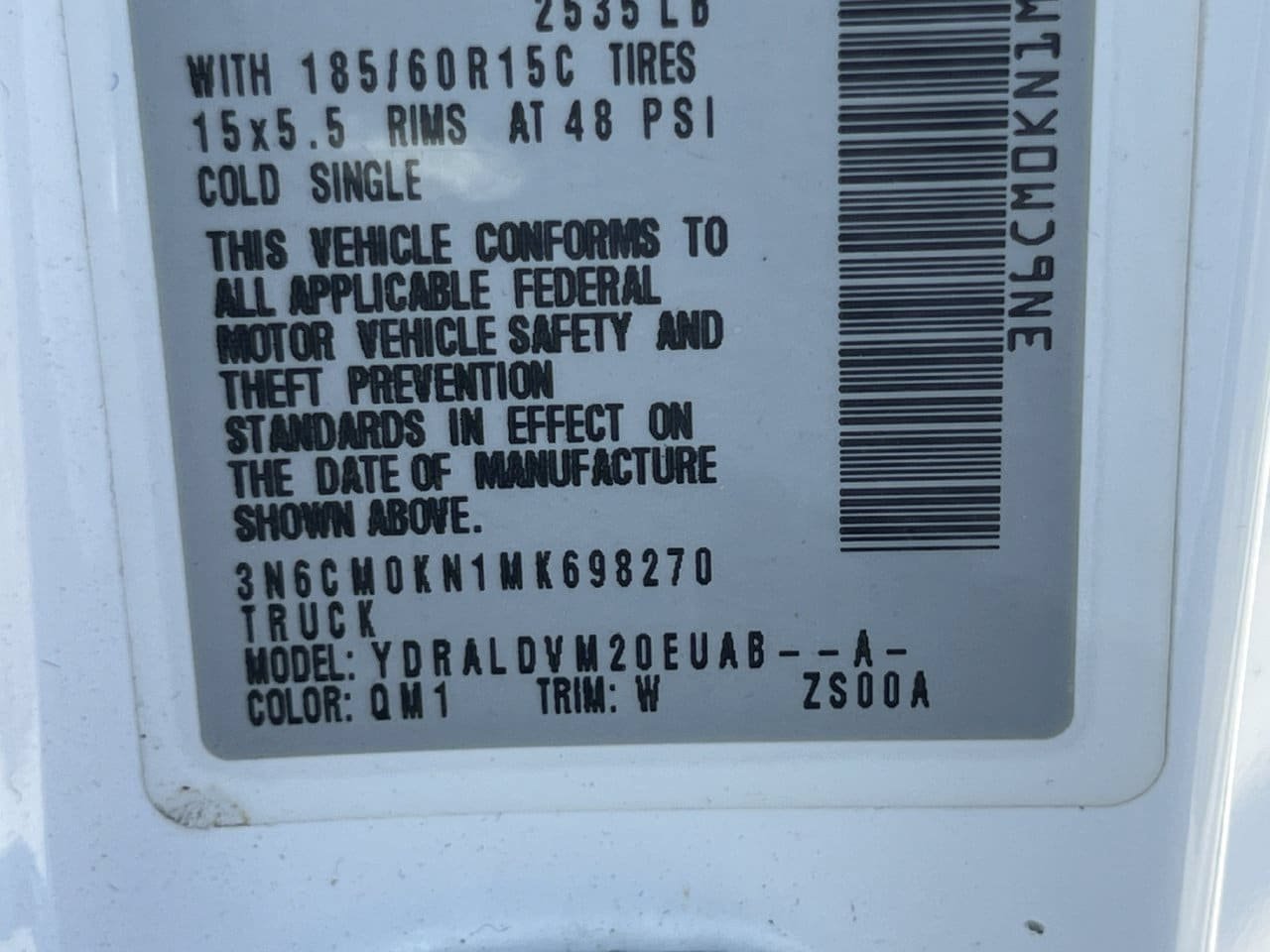 Used 2021 Nissan NV200 S FWD image 10