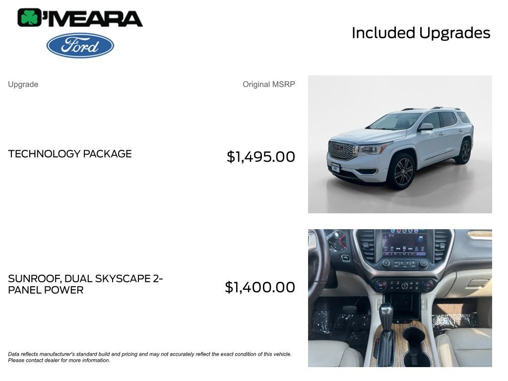 Used 2019 GMC Acadia Denali w/ Technology Package AWD/4WD image 4