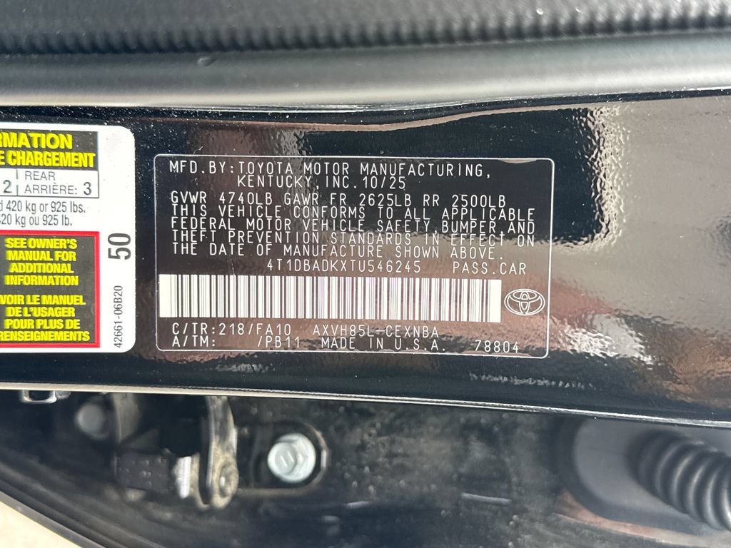 Used 2026 Toyota Camry LE w/ Convenience Package AWD/4WD image 20