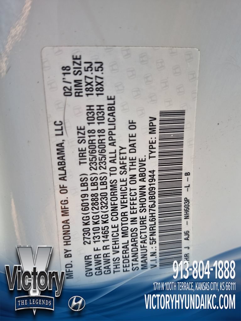 Used 2018 Honda Odyssey EX-L image 30