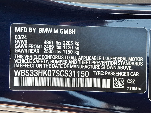 Used 2025 BMW M4 xDrive Competition w/ Parking Assistance Package image 29