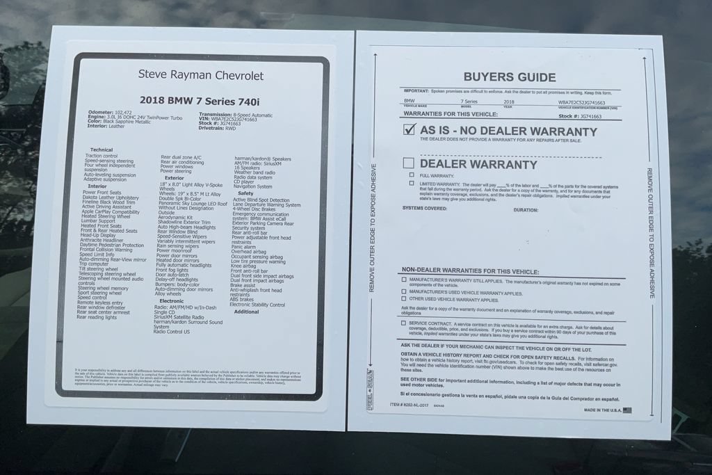 Used 2018 BMW 740i RWD image 25