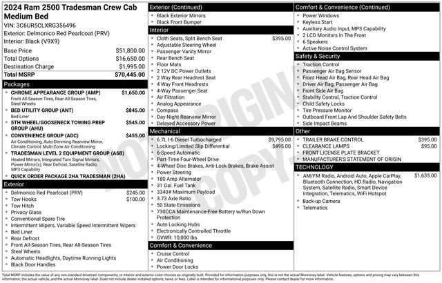 Used 2024 RAM 2500 Tradesman w/ Chrome Appearance Group image 6