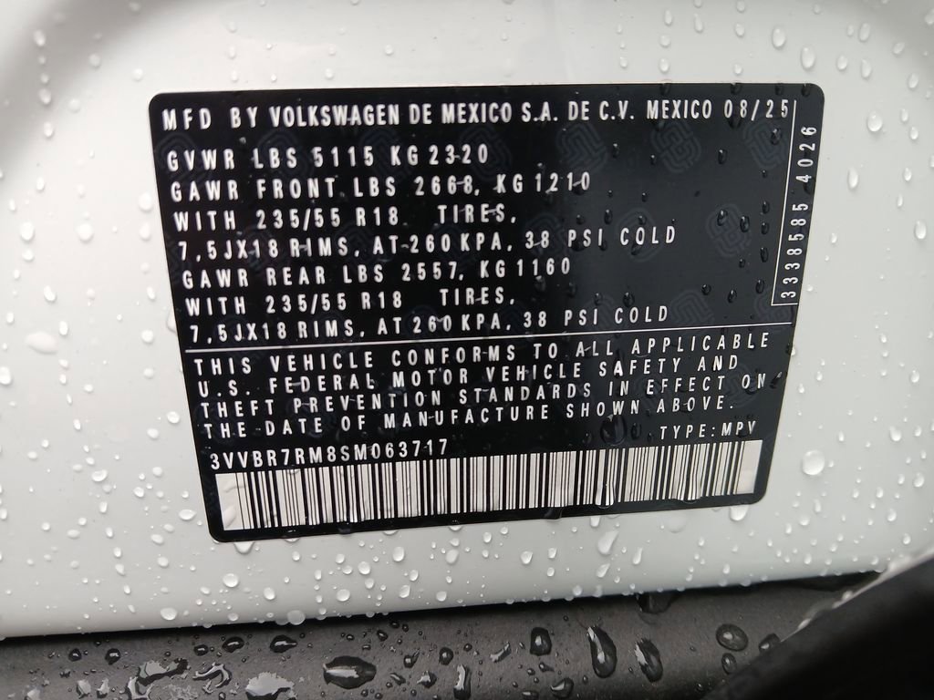 New 2025 Volkswagen Tiguan S AWD/4WD image 28