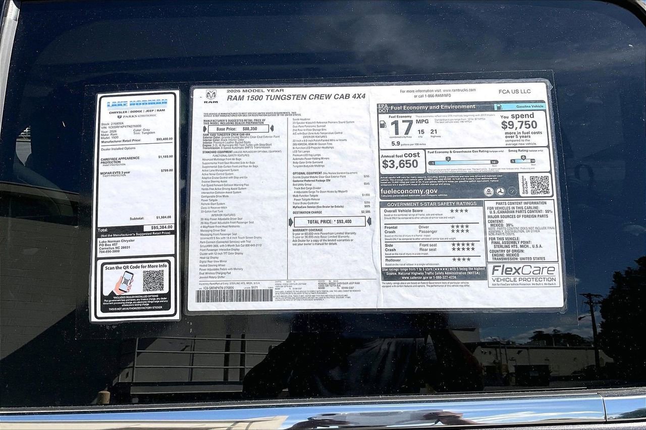 New 2026 RAM 1500 Tungsten w/ Bed Utility Group AWD/4WD image 41