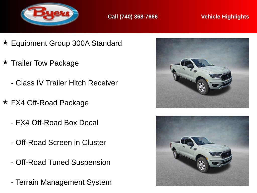 Used 2021 Ford Ranger XLT w/ FX4 Off-Road Package AWD/4WD image 9