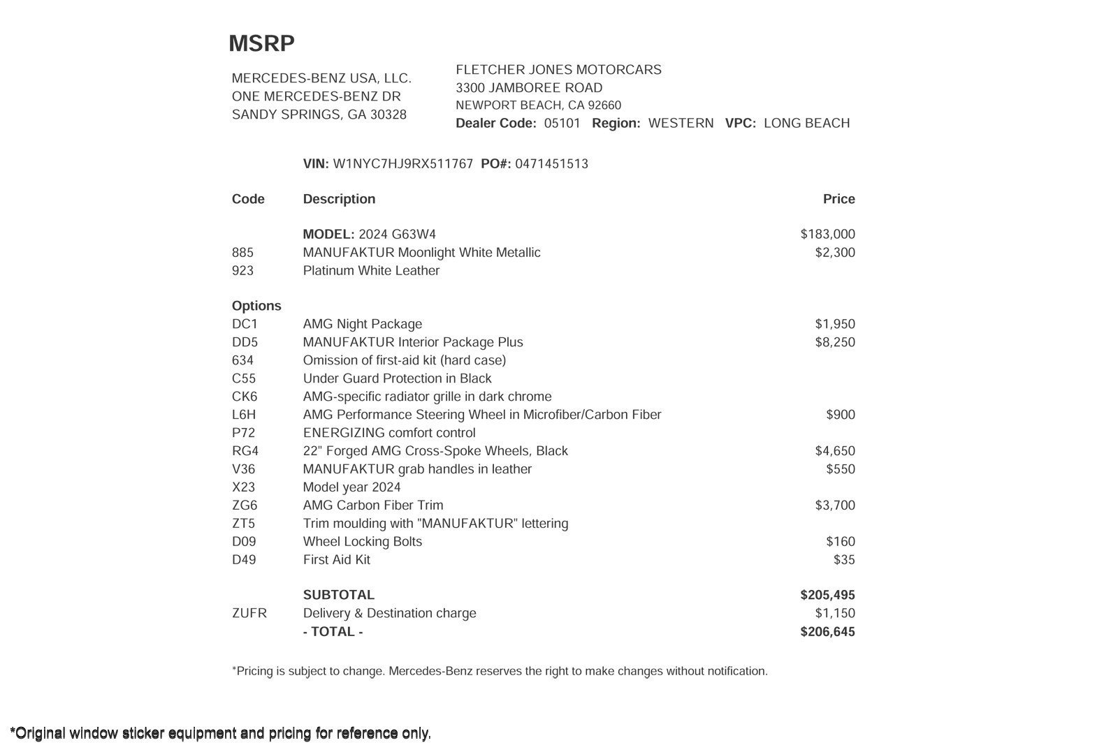 Certified 2024 Mercedes-Benz G 63 AMG 4MATIC image 2