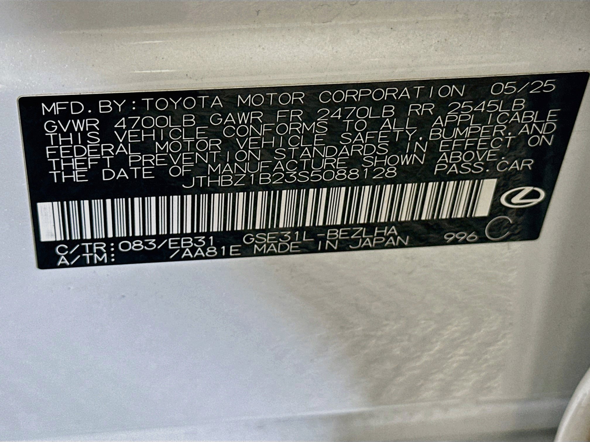 Used 2025 Lexus IS 350 F Sport w/ Accessory Package 2 RWD image 12