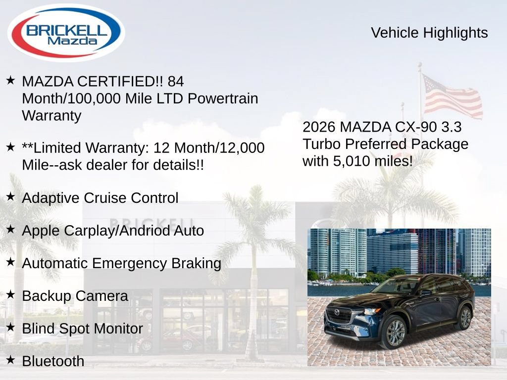 Used 2026 MAZDA CX-90 3.3 Turbo w/ Preferred Package AWD/4WD image 17