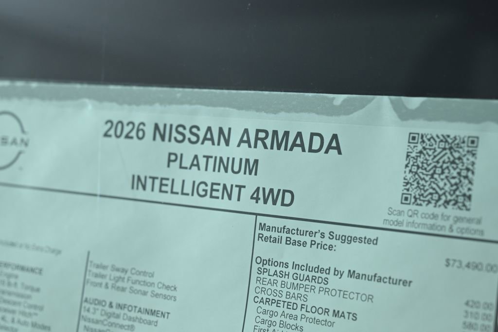 New 2026 Nissan Armada Platinum image 30