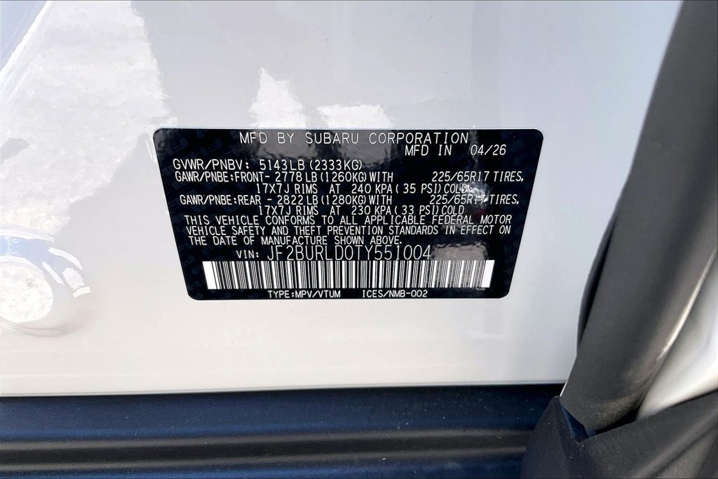 New 2026 Subaru Outback Wilderness w/ Wilderness Package AWD/4WD image 16