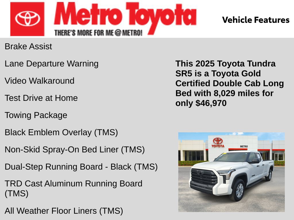 Certified 2025 Toyota Tundra SR5 AWD/4WD image 16