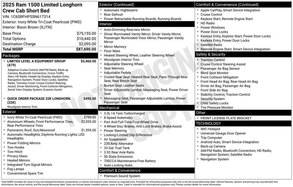 Used 2025 RAM 1500 Limited AWD/4WD image 5