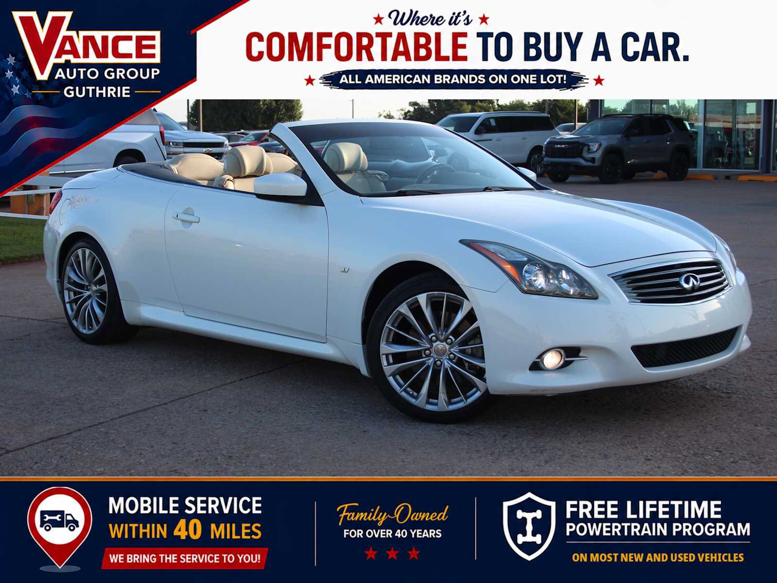 Used 2014 INFINITI Q60 Convertible w/ Premium Package