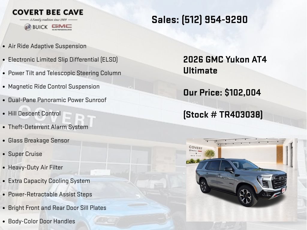 New 2026 GMC Yukon AT4 Ultimate AWD/4WD image 31