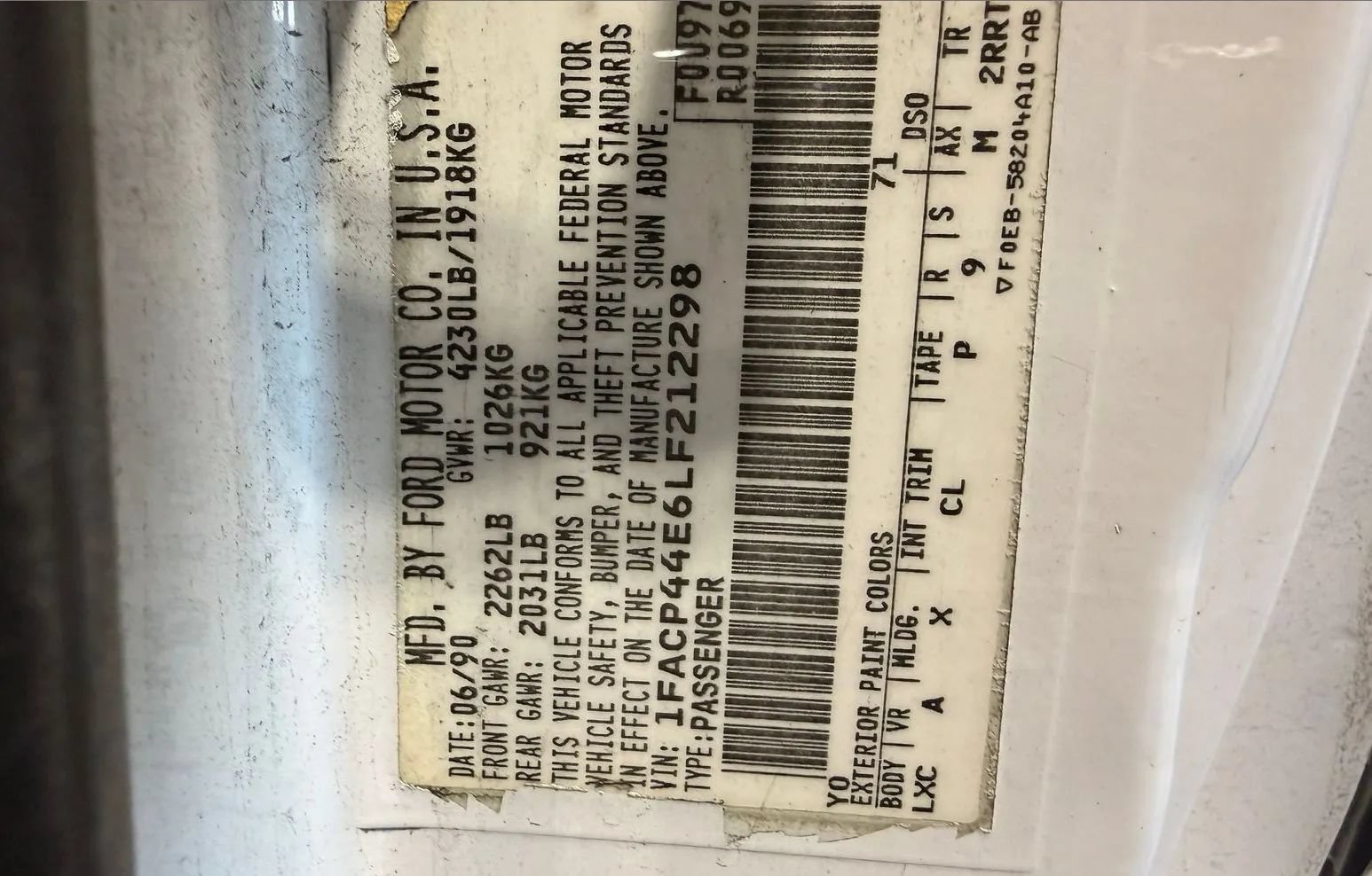 Used 1990 Ford Mustang LX RWD image 5