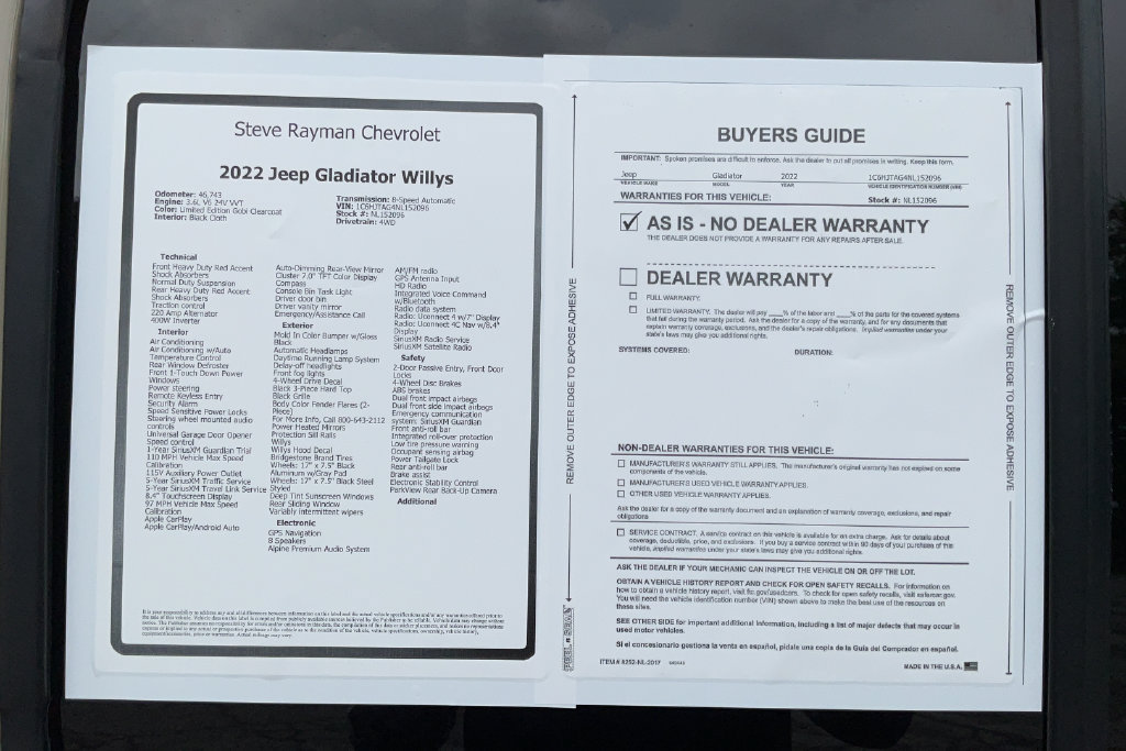 Used 2022 Jeep Gladiator Sport AWD/4WD image 24