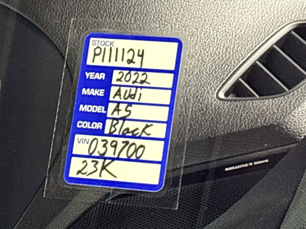 Used 2022 Audi A5 2.0T Prestige w/ Black Optic Plus Package image 26