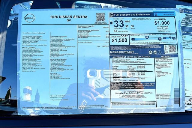 New 2026 Nissan Sentra SV image 12