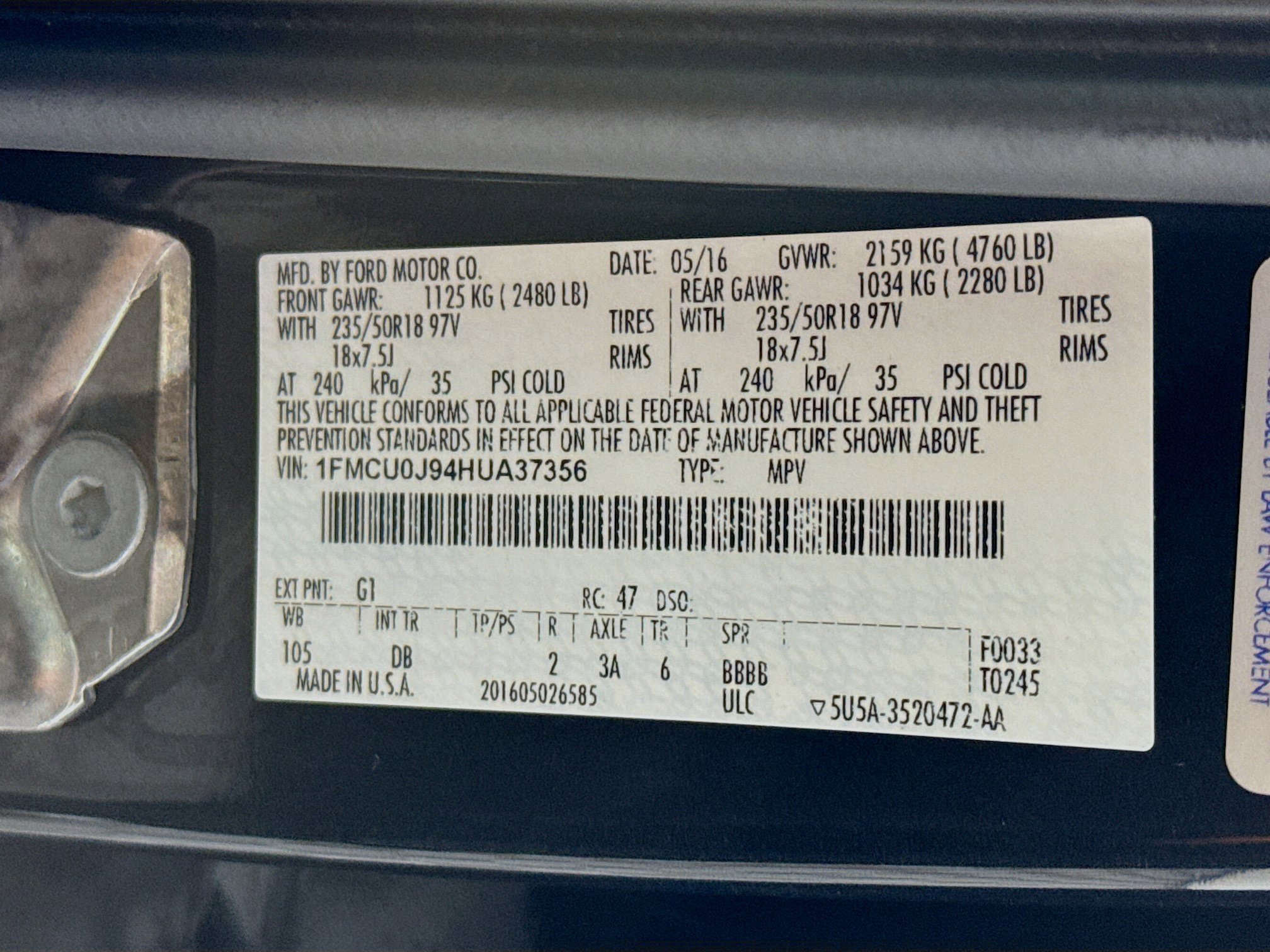 Used 2017 Ford Escape Titanium FWD image 39