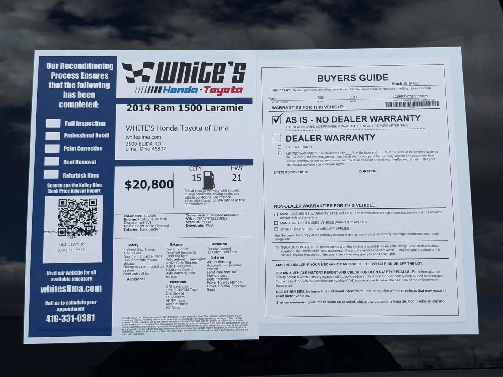 Used 2014 RAM 1500 Laramie w/ Convenience Group image 36