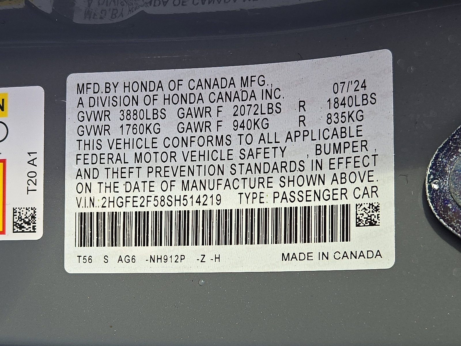 Certified 2025 Honda Civic Sport image 26