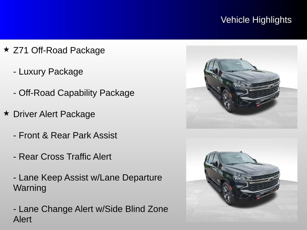 Used 2021 Chevrolet Tahoe Z71 w/ Z71 Off-Road Package AWD/4WD image 21