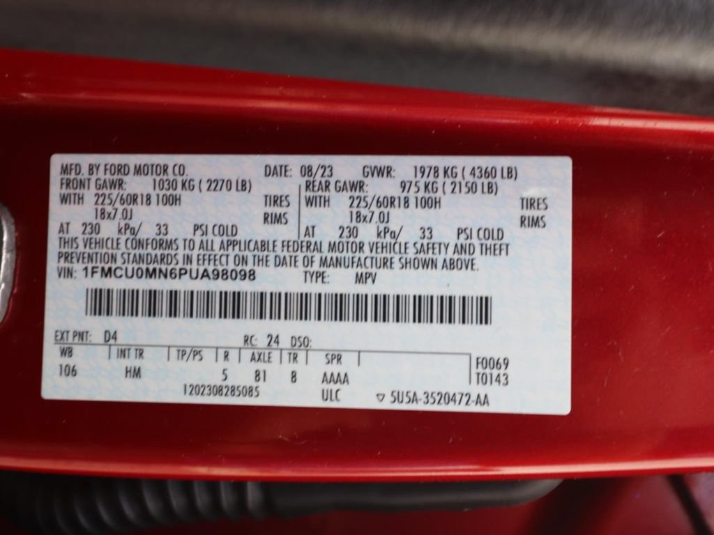 Used 2023 Ford Escape ST-Line w/ Tech Pack #1 FWD image 25
