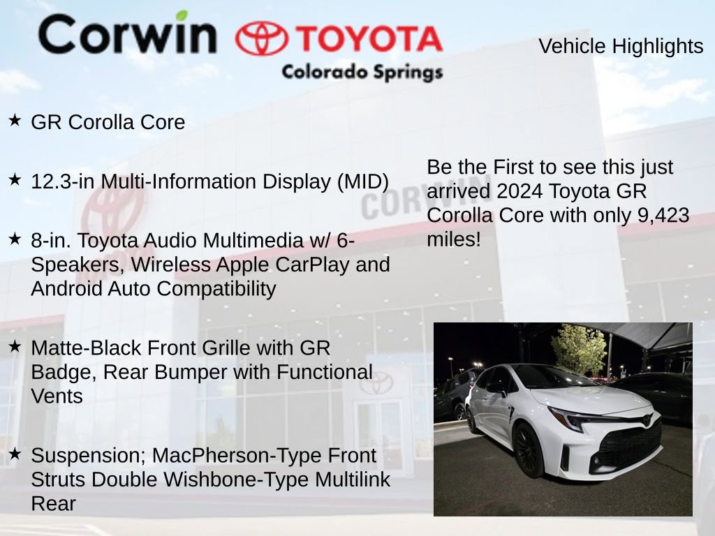 Used 2024 Toyota Corolla GR w/ Performance Package image 4