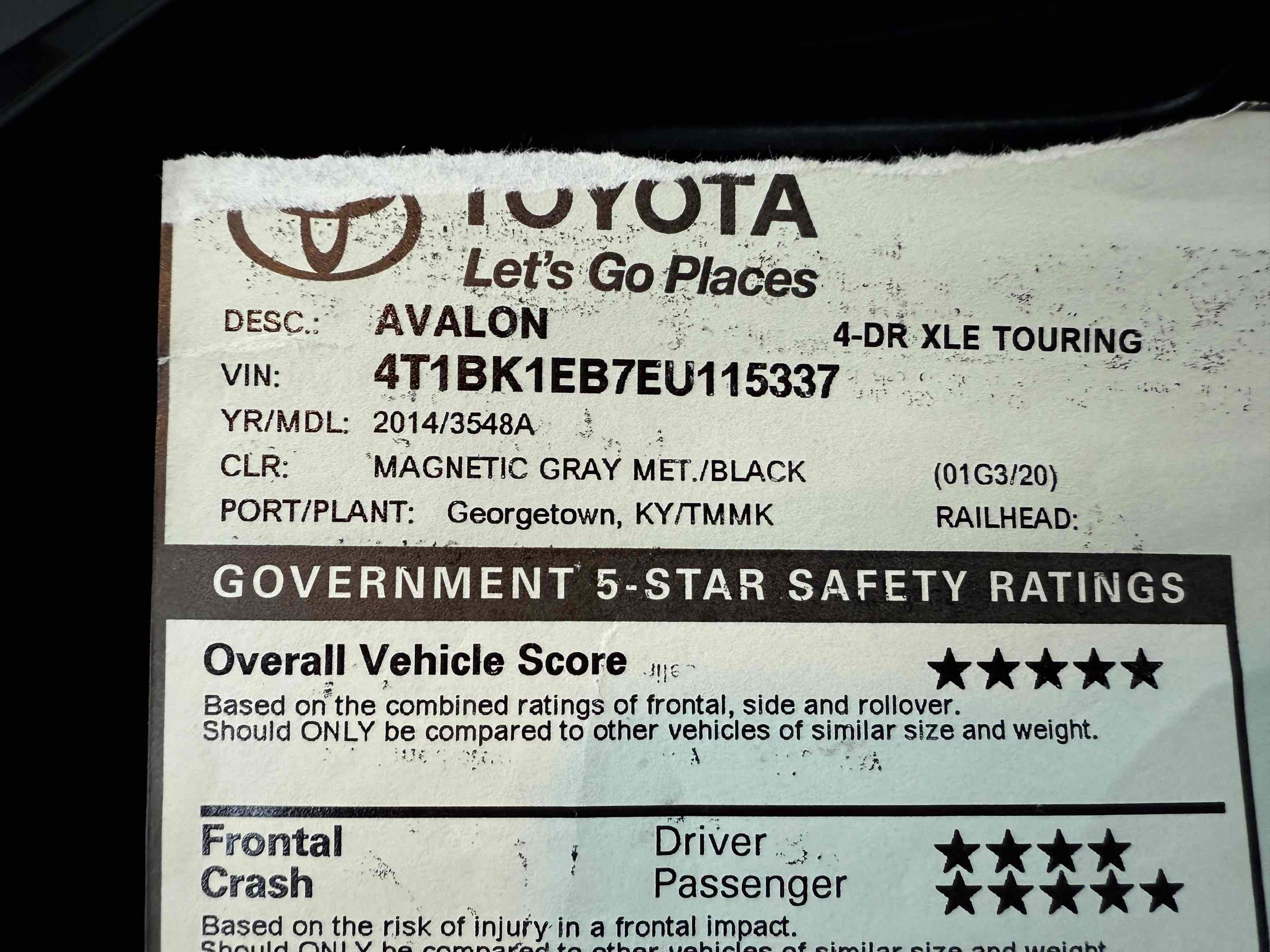 Used 2014 Toyota Avalon XLE Touring image 77