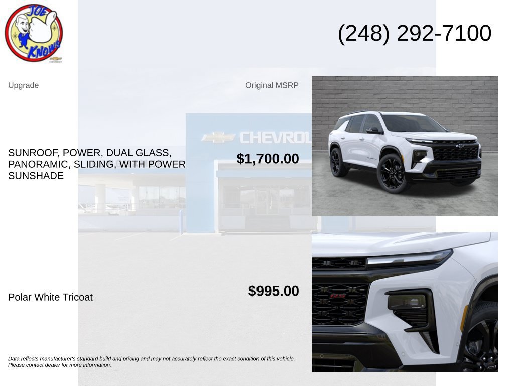 New 2027 Chevrolet Traverse RS AWD/4WD image 5