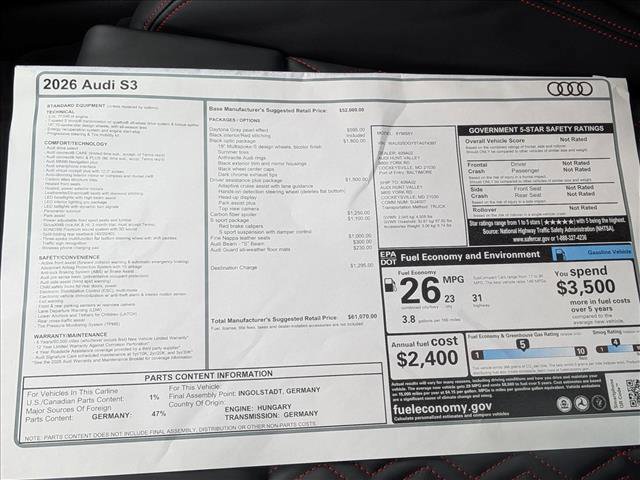 New 2026 Audi S3 Premium image 18