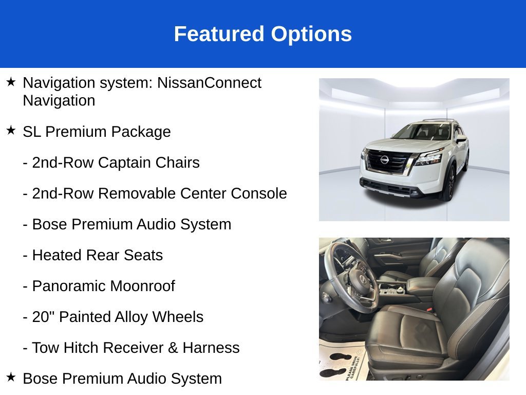Used 2023 Nissan Pathfinder SL w/ SL Premium Package AWD/4WD image 3