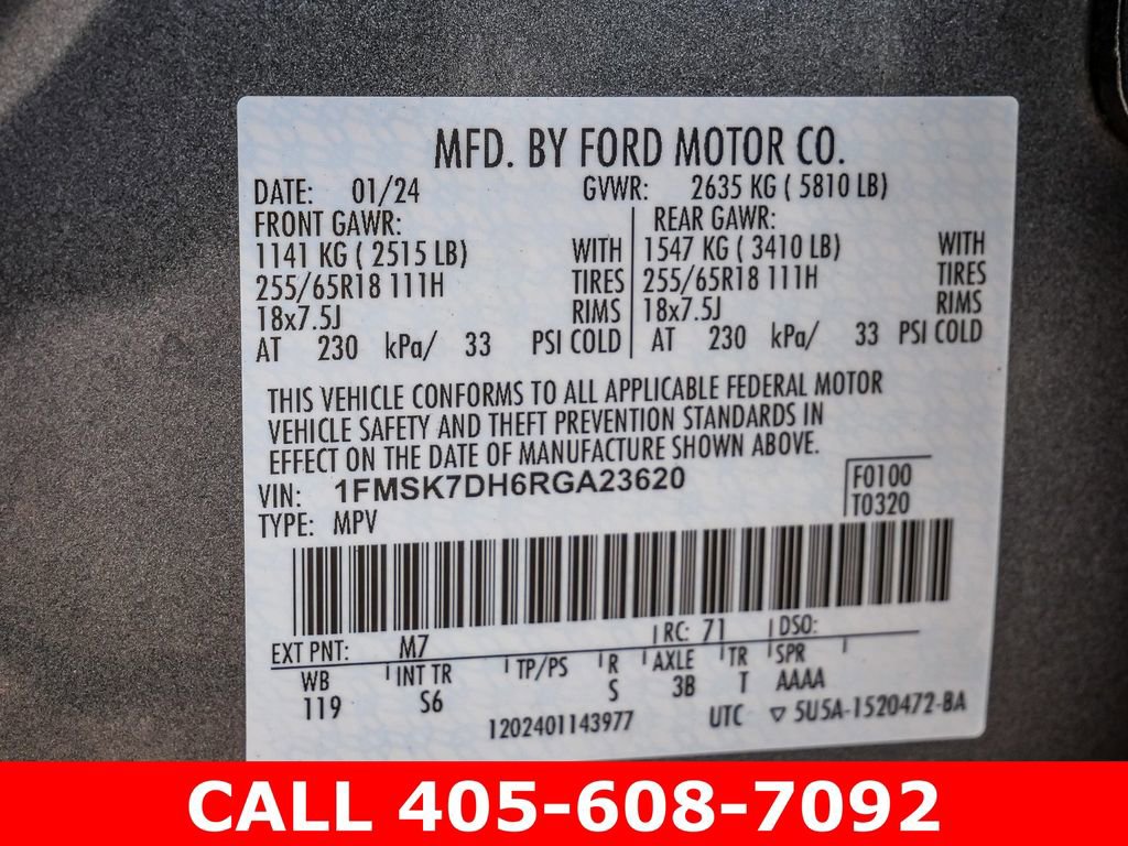 Used 2024 Ford Explorer XLT w/ Equipment Group 202A RWD image 36